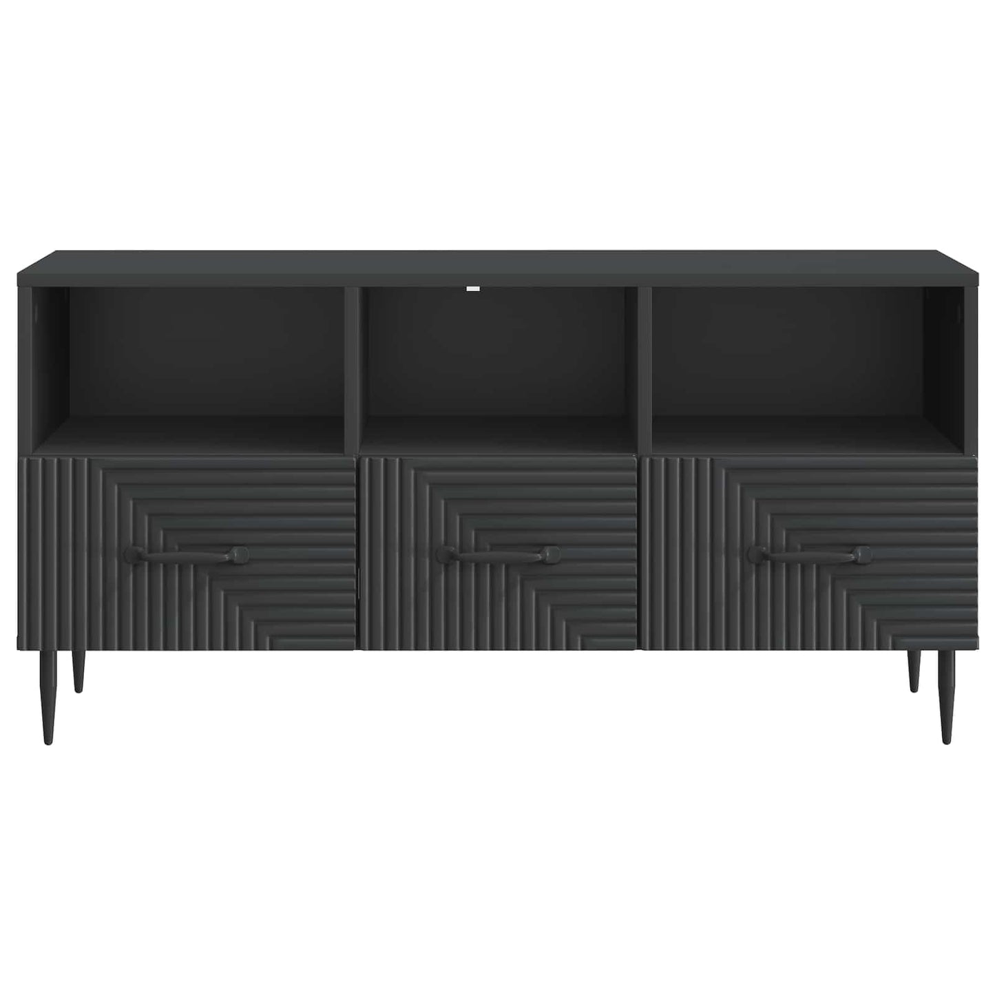 vidaXL Ντουλάπι TV Μαύρο 102 x 34,5 x 50 εκ. Επεξεργασμένο Ξύλο