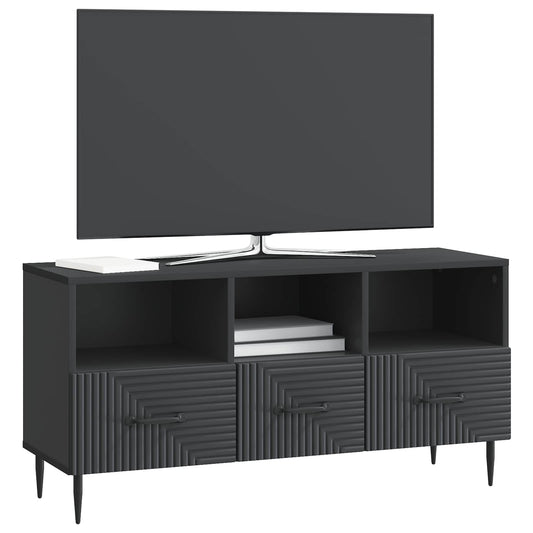 vidaXL Ντουλάπι TV Μαύρο 102 x 34,5 x 50 εκ. Επεξεργασμένο Ξύλο