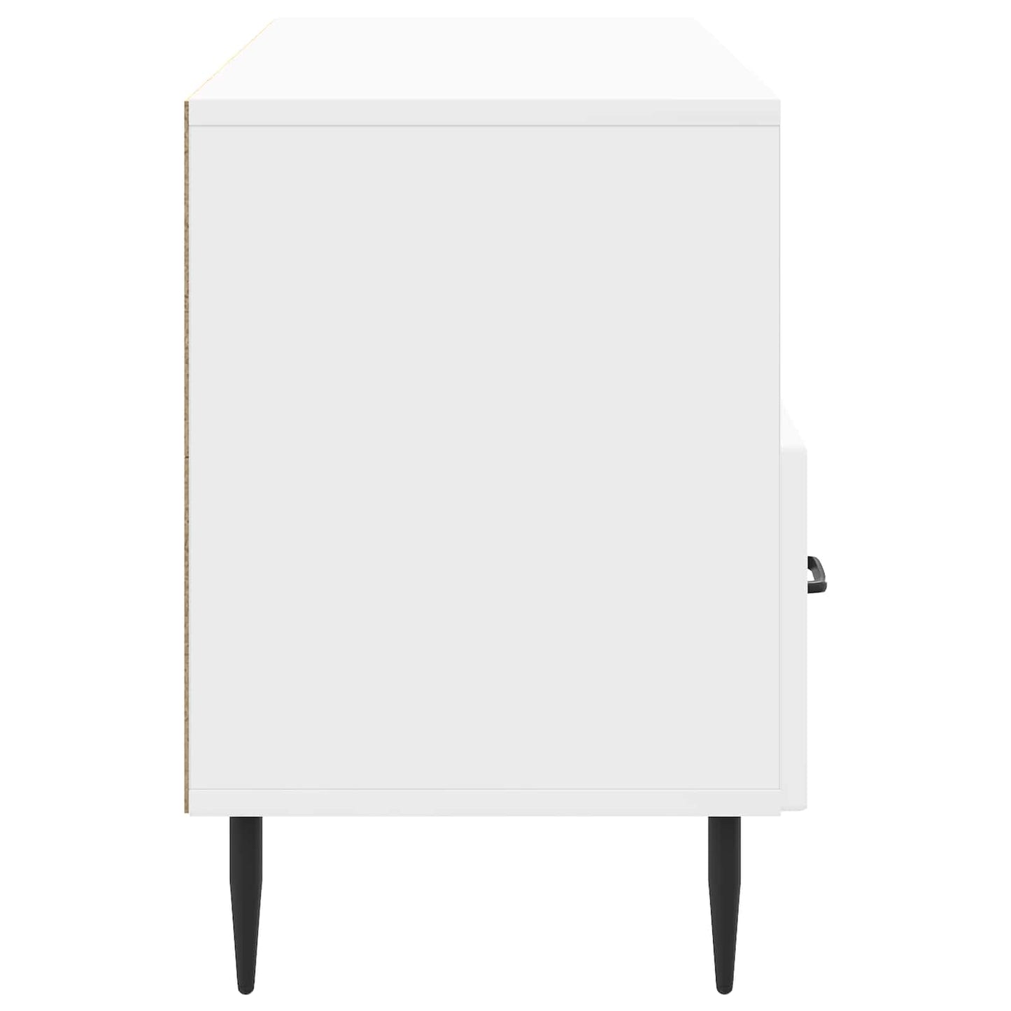 vidaXL Ντουλάπι TV με συρτάρι Γυαλιστερό Λευκό 102 x 34,5 x 50 εκ.