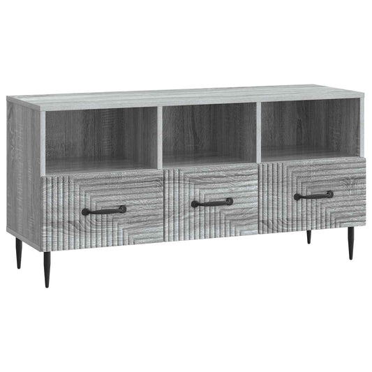 vidaXL Ντουλάπι TV Γκρι Sonoma 102 x 34,5 x 50 εκ. Επεξεργασμένο Ξύλο