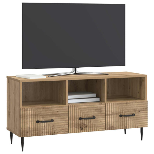 vidaXL Ντουλάπι TV Artisan Δρυς 102 x 34,5 x 50 εκ. Επεξεργασμένο Ξύλο