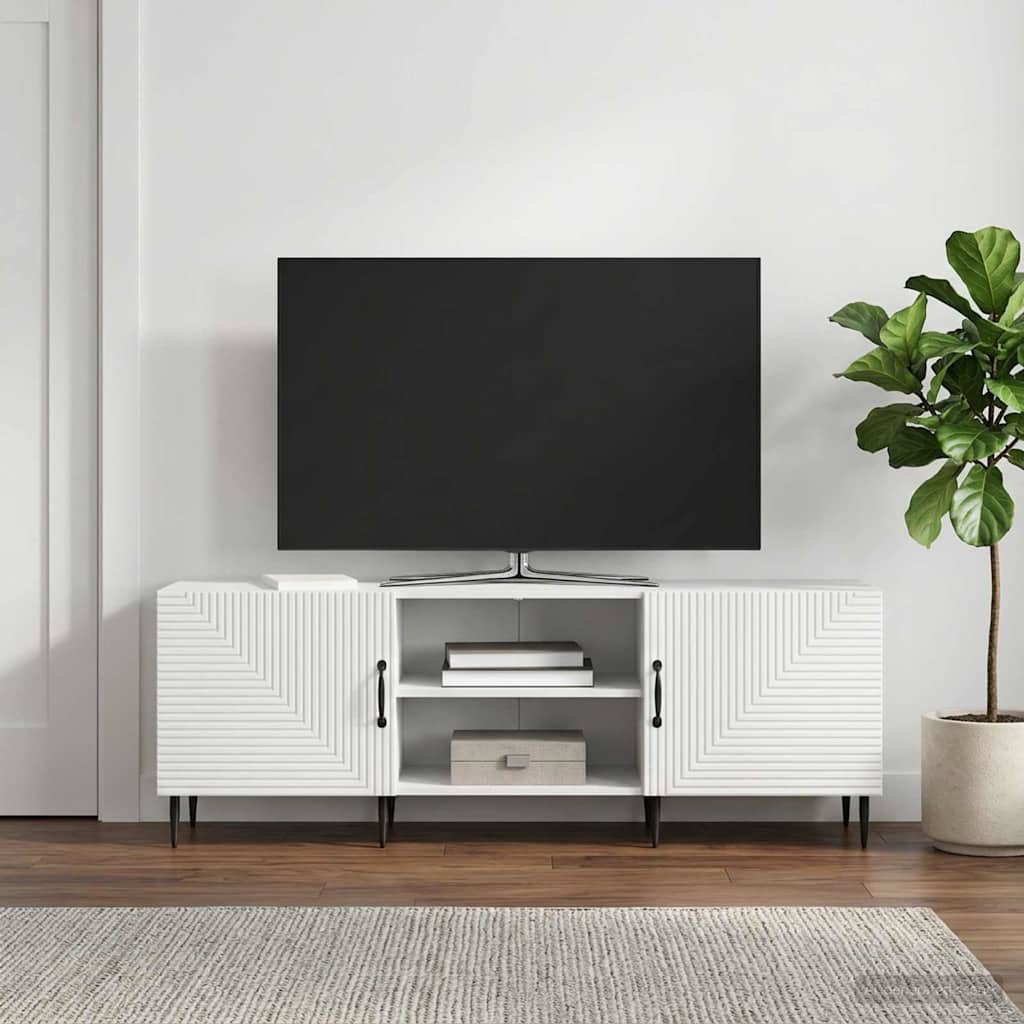 vidaXL Ντουλάπι TV Λευκό 150 x 31 x 50 εκ. Επεξεργασμένο Ξύλο