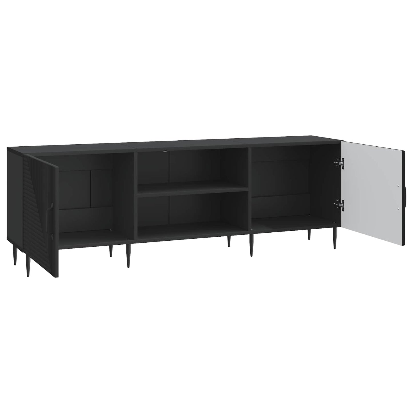 vidaXL Ντουλάπι TV Μαύρο 150 x 31 x 50 εκ. Επεξεργασμένο Ξύλο