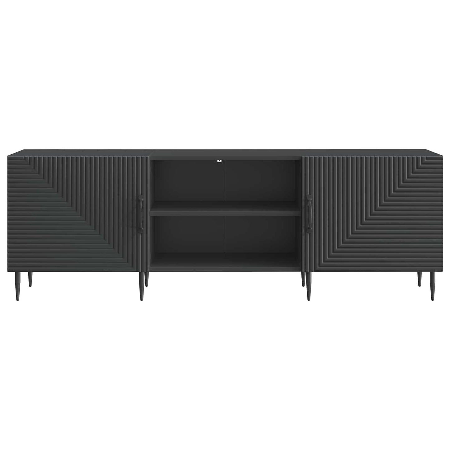 vidaXL Ντουλάπι TV Μαύρο 150 x 31 x 50 εκ. Επεξεργασμένο Ξύλο