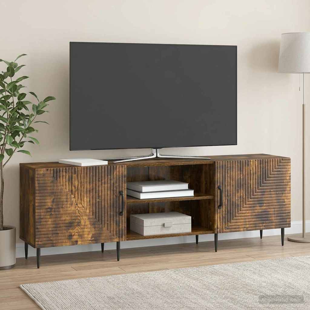 vidaXL Ντουλάπι TV Καπνισμένο Ξύλο Δρυός 150 x 31 x 50 εκ.