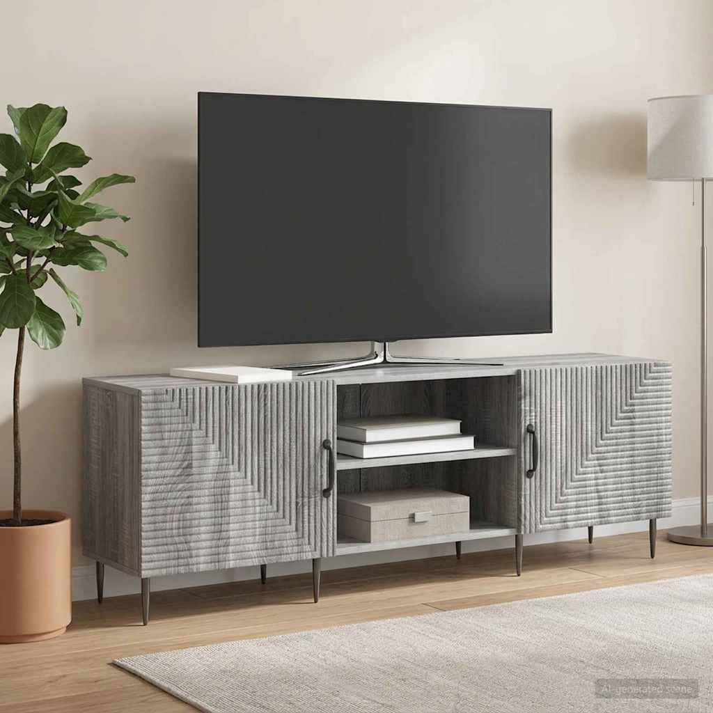 vidaXL Ντουλάπι TV 150 x 31 x 50 εκ. Γκρι Sonoma Επεξεργασμένο Ξύλο