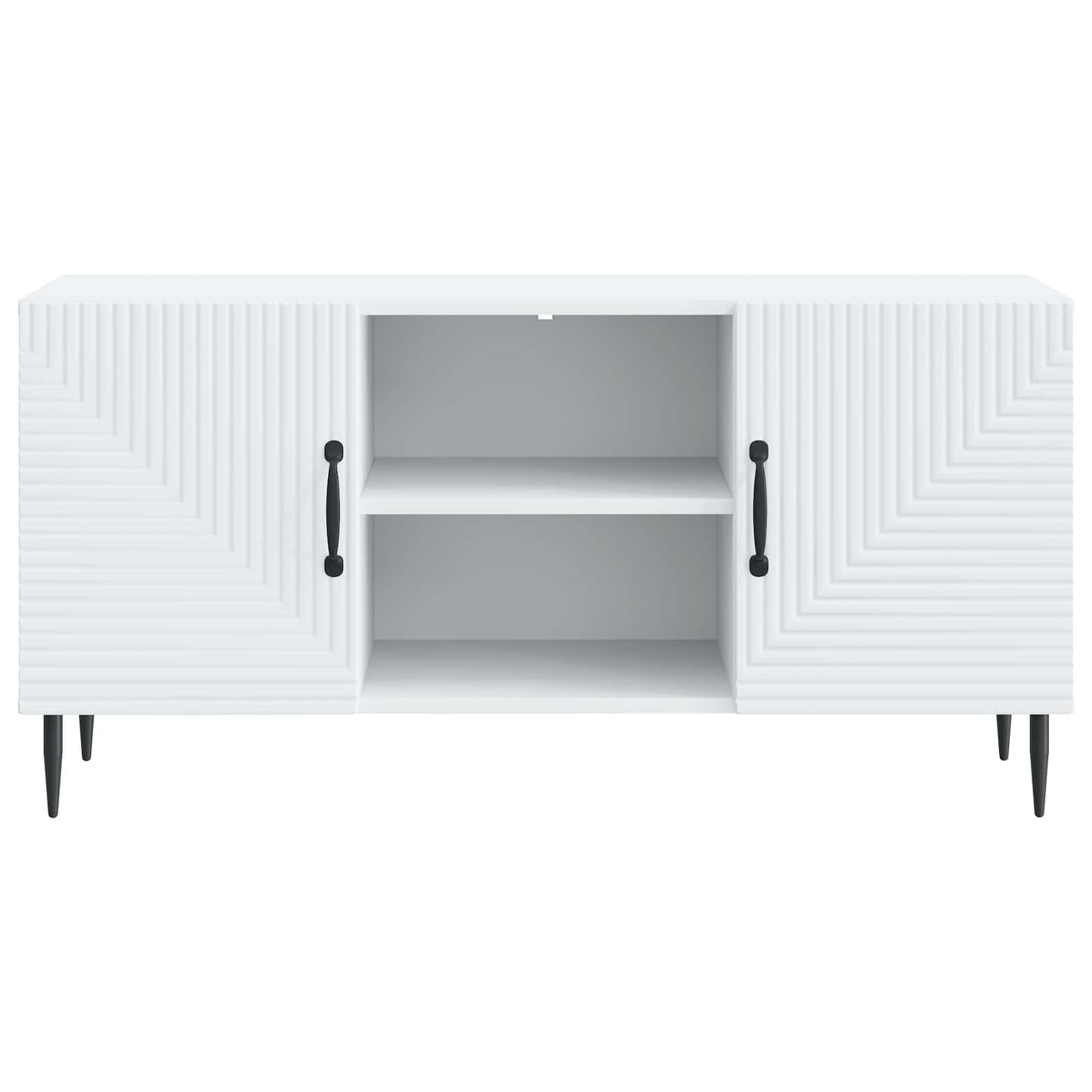 vidaXL Ντουλάπι TV Λευκό 102 x 34,5 x 50 εκ. Επεξεργασμένο Ξύλο