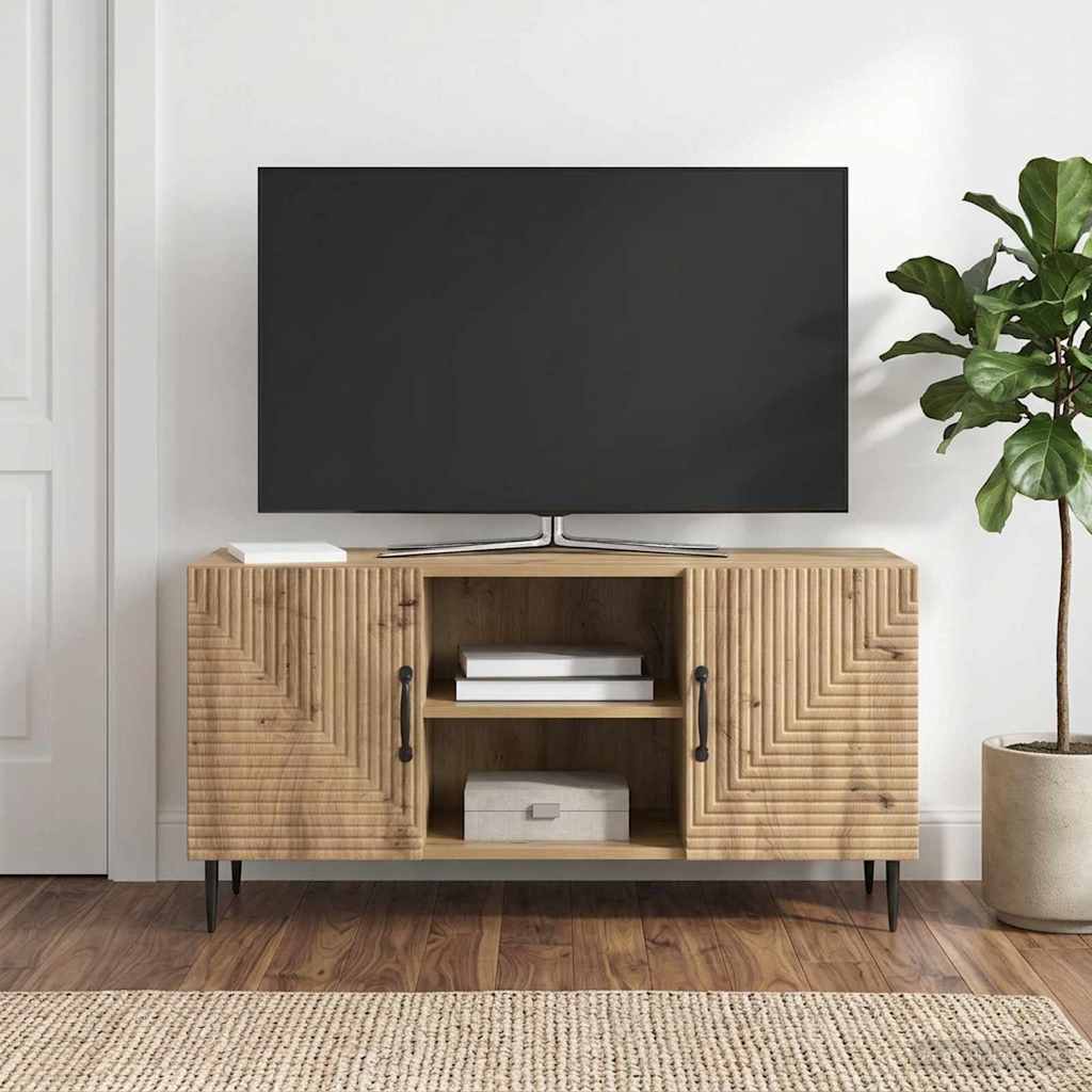vidaXL Ντουλάπι TV 102 x 34,5 x 50 εκ. Artisan Δρυς Επεξεργασμένο Ξύλο