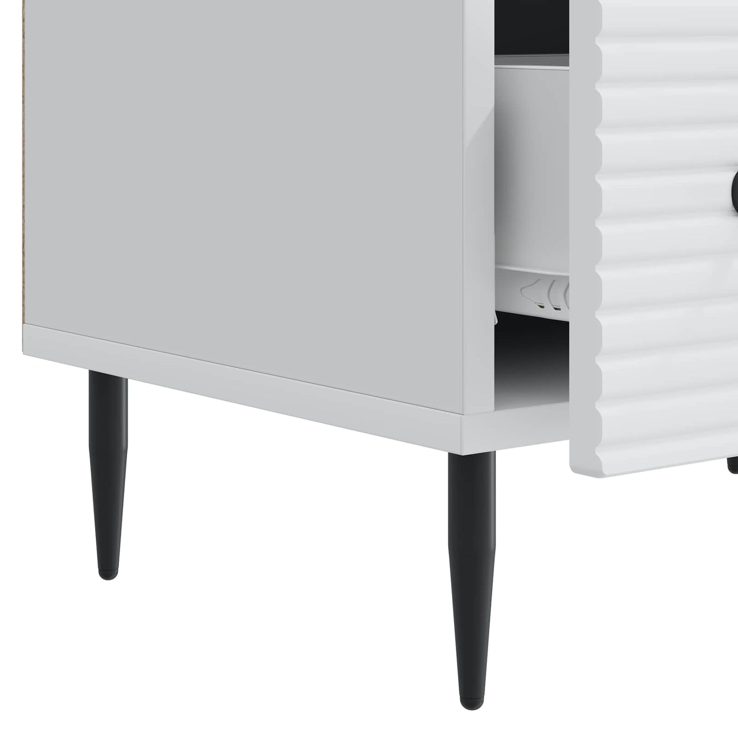 vidaXL Ντουλάπι TV Λευκό 147 x 34,5 x 30 εκ Επεξεργασμένο Ξύλο