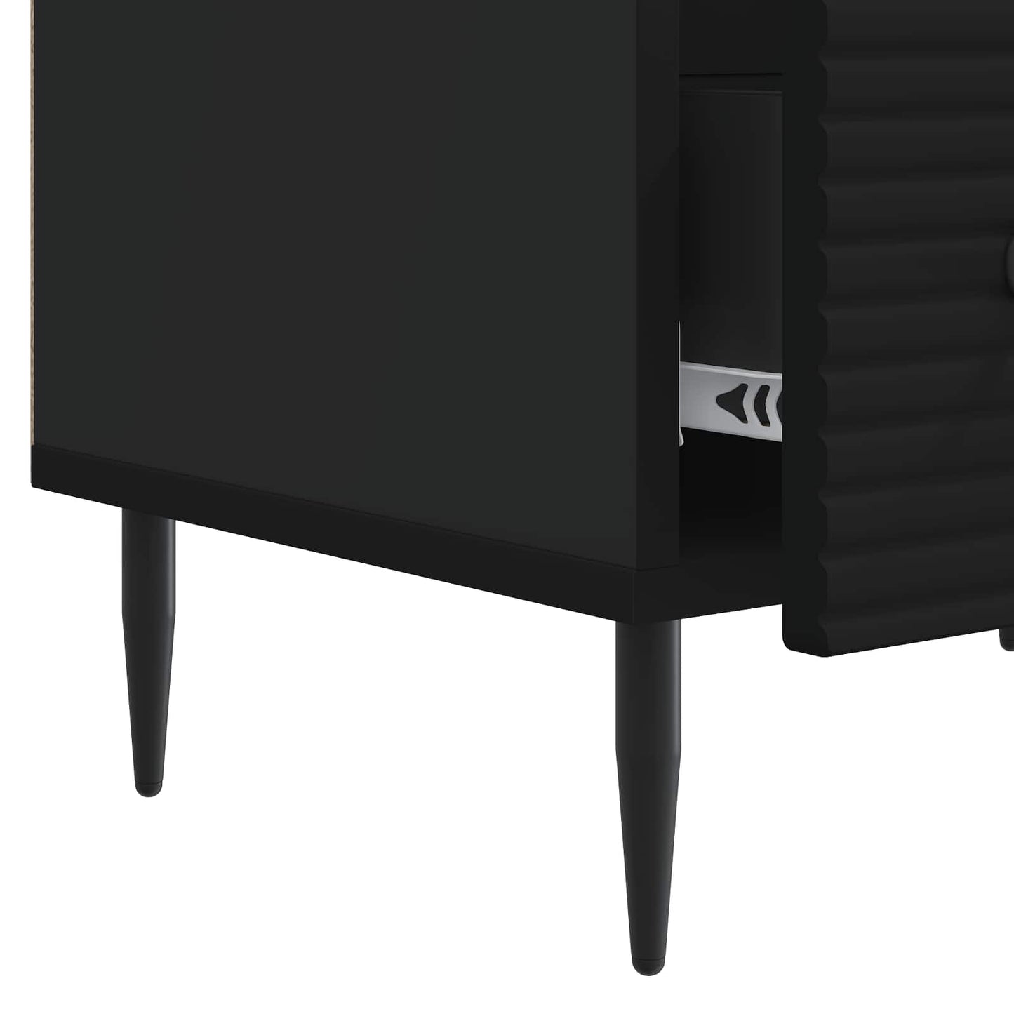 vidaXL Ντουλάπι TV Μαύρο 147 x 34,5 x 30 εκ Επεξεργασμένο Ξύλο