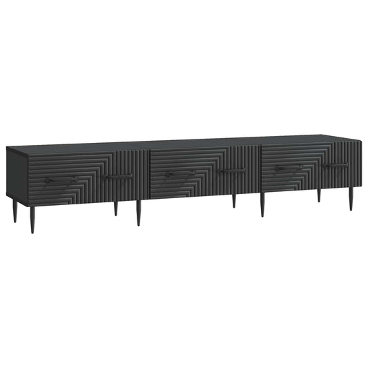 vidaXL Ντουλάπι TV Μαύρο 147 x 34,5 x 30 εκ Επεξεργασμένο Ξύλο
