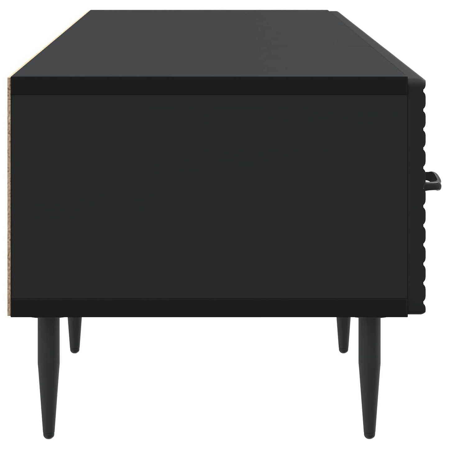 vidaXL Ντουλάπι TV Μαύρο 147 x 34,5 x 30 εκ Επεξεργασμένο Ξύλο