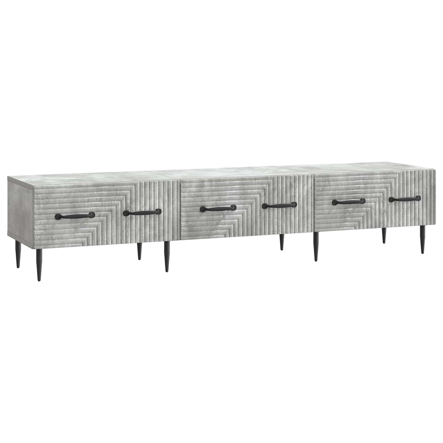 vidaXL Ντουλάπι TV με συρτάρι Γκρι Σκυροδέματος 147 x 34,5 x 30 εκ