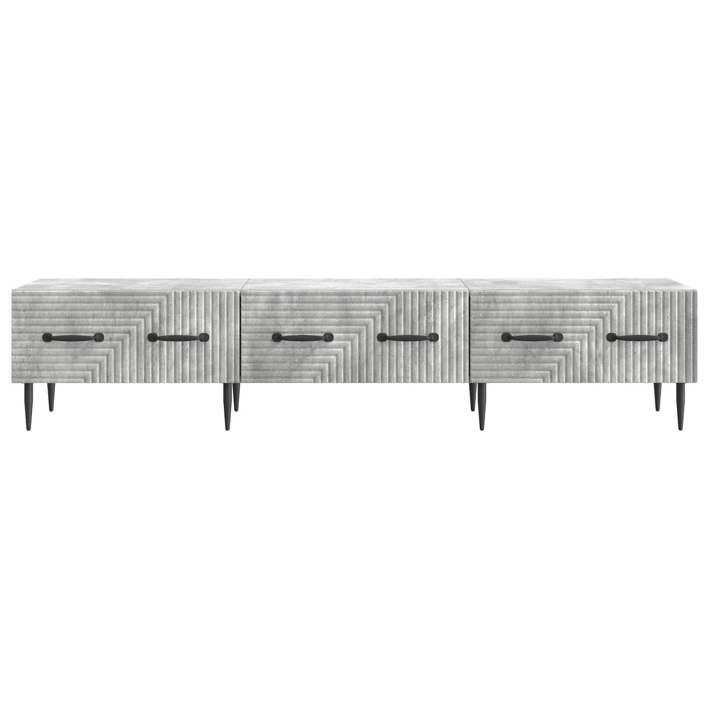 vidaXL Ντουλάπι TV με συρτάρι Γκρι Σκυροδέματος 147 x 34,5 x 30 εκ