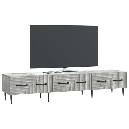 vidaXL Ντουλάπι TV με συρτάρι Γκρι Σκυροδέματος 147 x 34,5 x 30 εκ