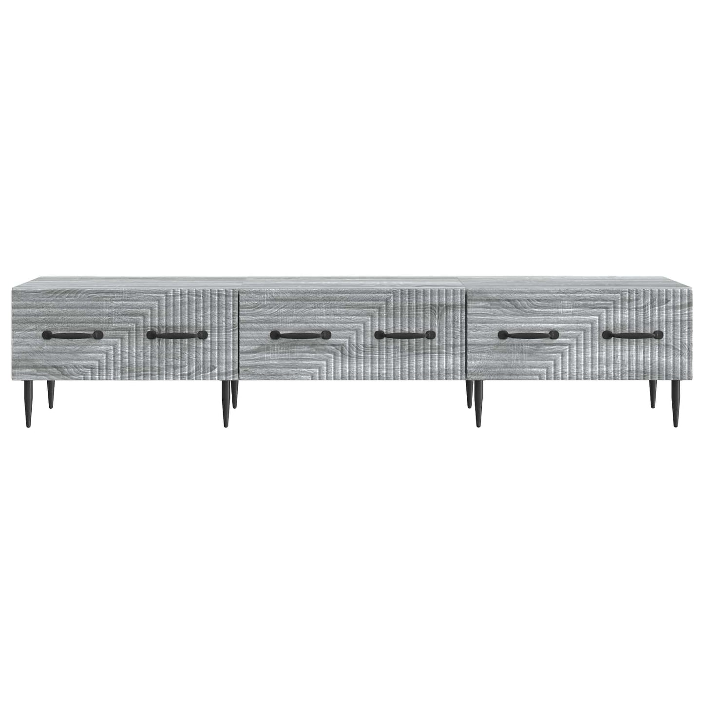 vidaXL Ντουλάπι TV Γκρι Sonoma 147 x 34,5 x 30 εκ Επεξεργασμένο Ξύλο
