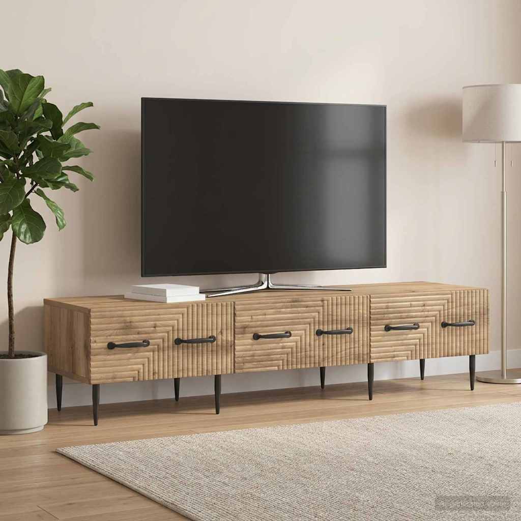 vidaXL Ντουλάπι TV 147 x 34,5 x 30 εκ Artisan Δρυς Επεξεργασμένο Ξύλο