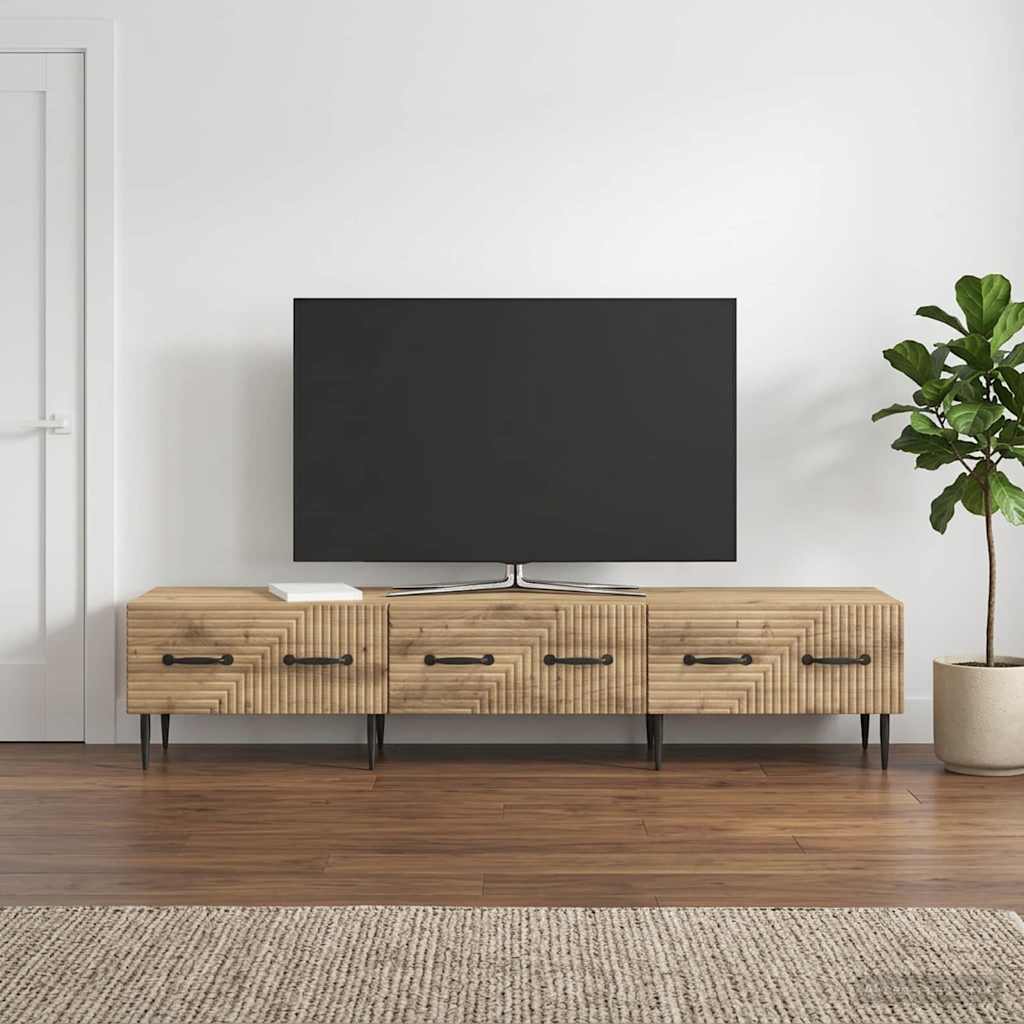 vidaXL Ντουλάπι TV 147 x 34,5 x 30 εκ Artisan Δρυς Επεξεργασμένο Ξύλο