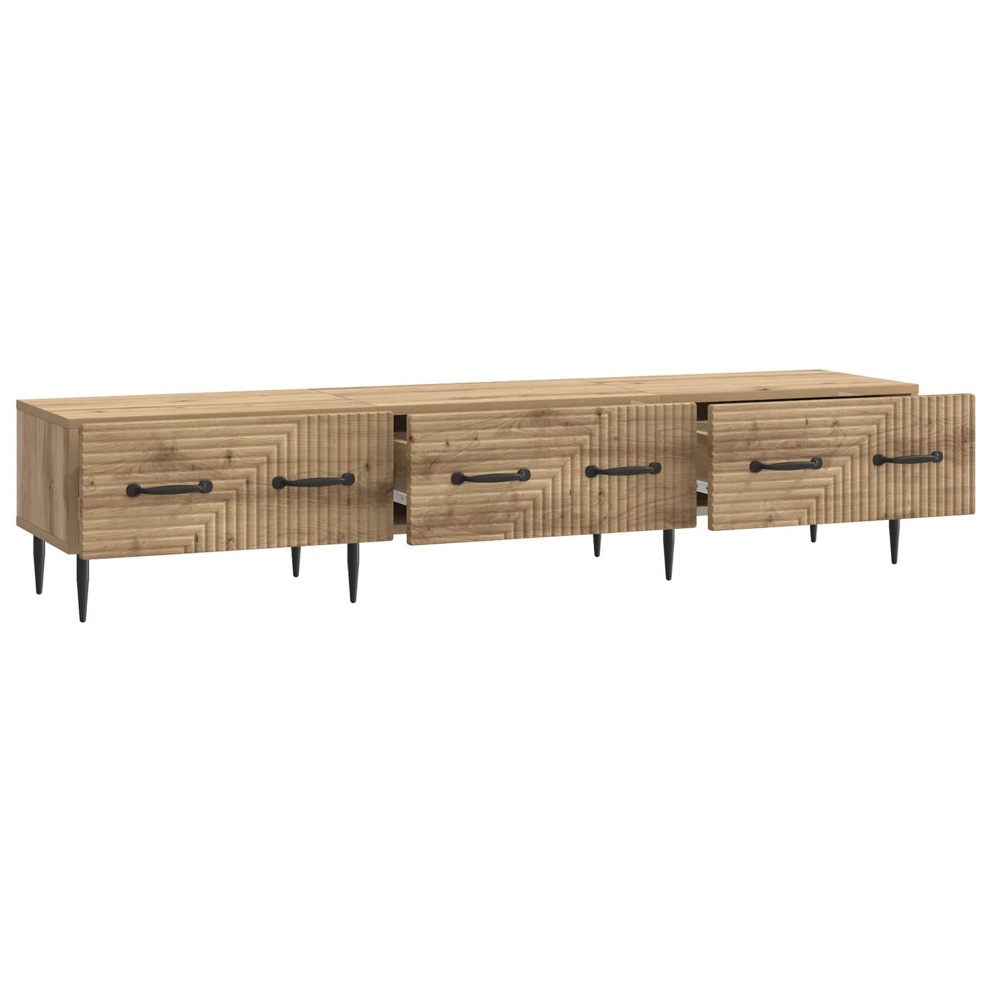 vidaXL Ντουλάπι TV Artisan Δρυς 147 x 34,5 x 30 εκ Επεξεργασμένο Ξύλο