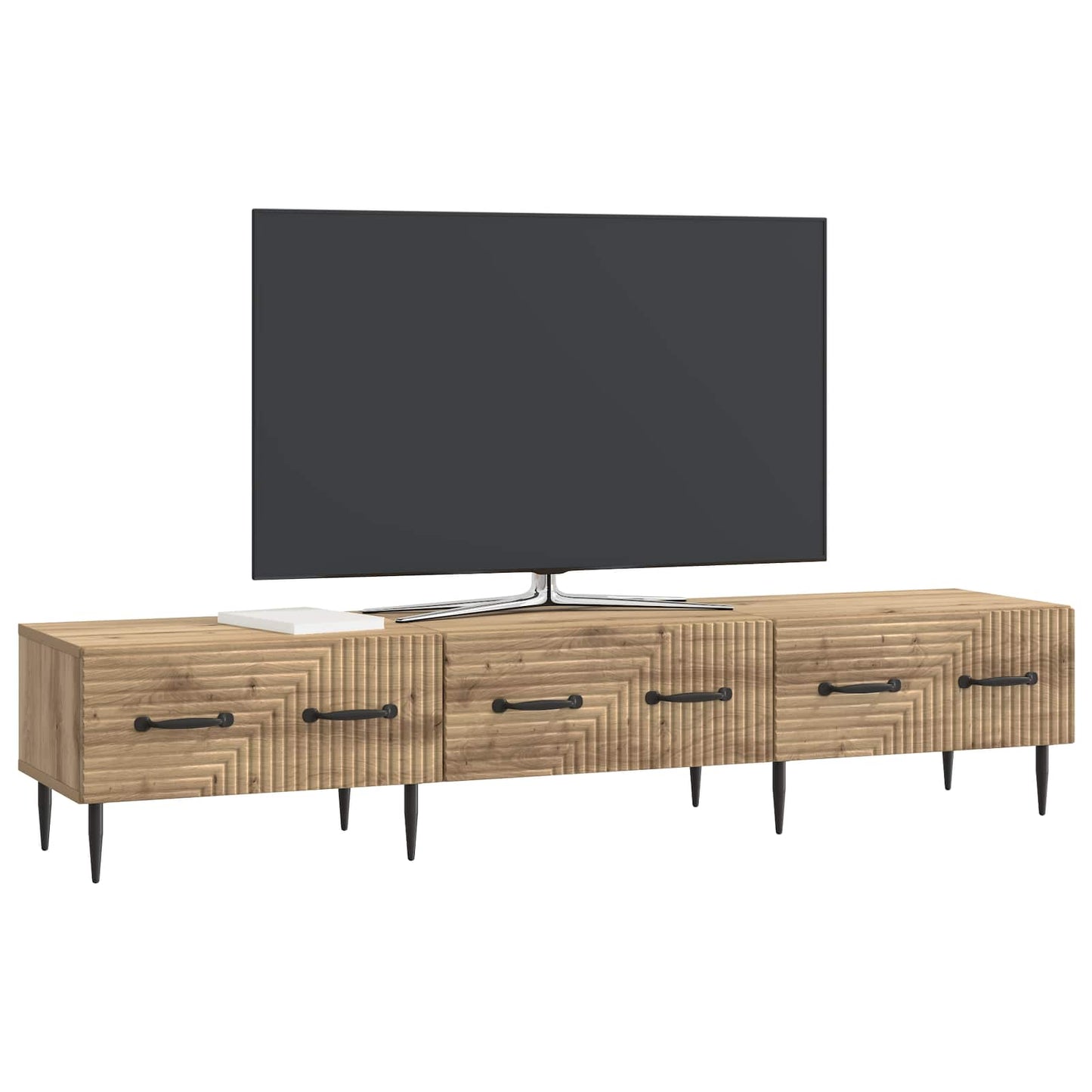vidaXL Ντουλάπι TV Artisan Δρυς 147 x 34,5 x 30 εκ Επεξεργασμένο Ξύλο