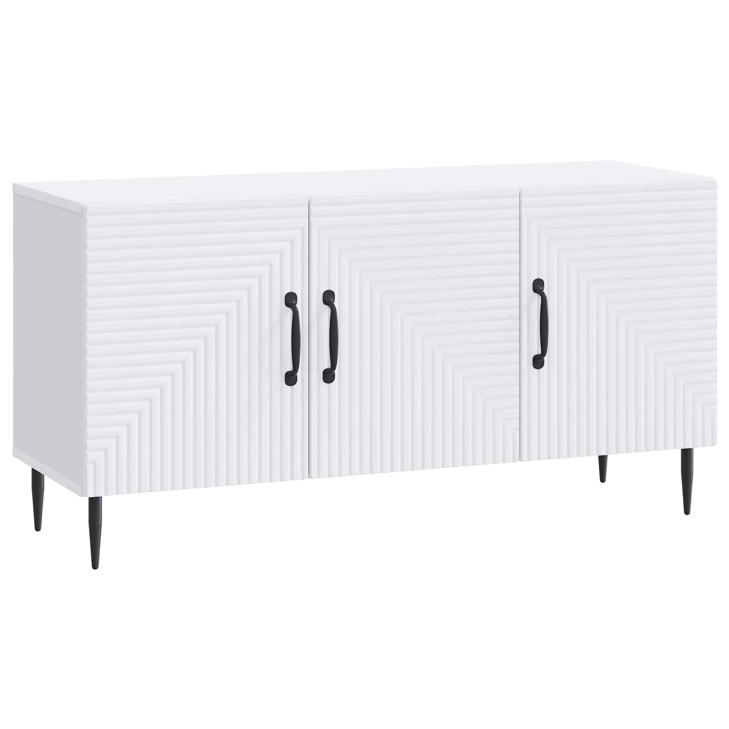 vidaXL Ντουλάπι TV Λευκό 99 x 34,5 x 50 εκ. Επεξεργασμένο Ξύλο