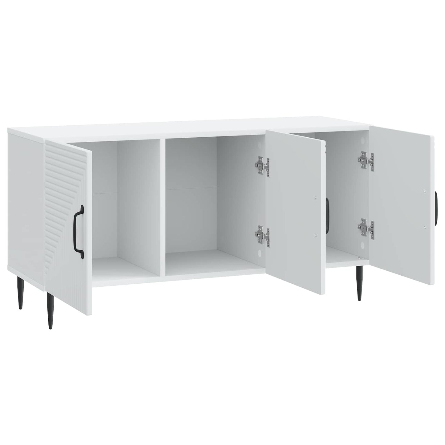 vidaXL Ντουλάπι TV Λευκό 99 x 34,5 x 50 εκ. Επεξεργασμένο Ξύλο
