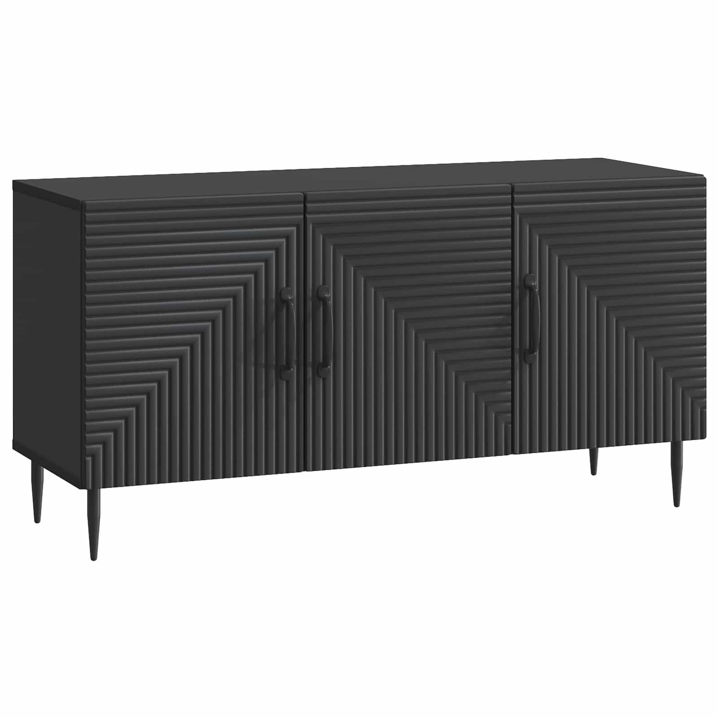 vidaXL Ντουλάπι TV Μαύρο 99 x 34,5 x 50 εκ. Επεξεργασμένο Ξύλο