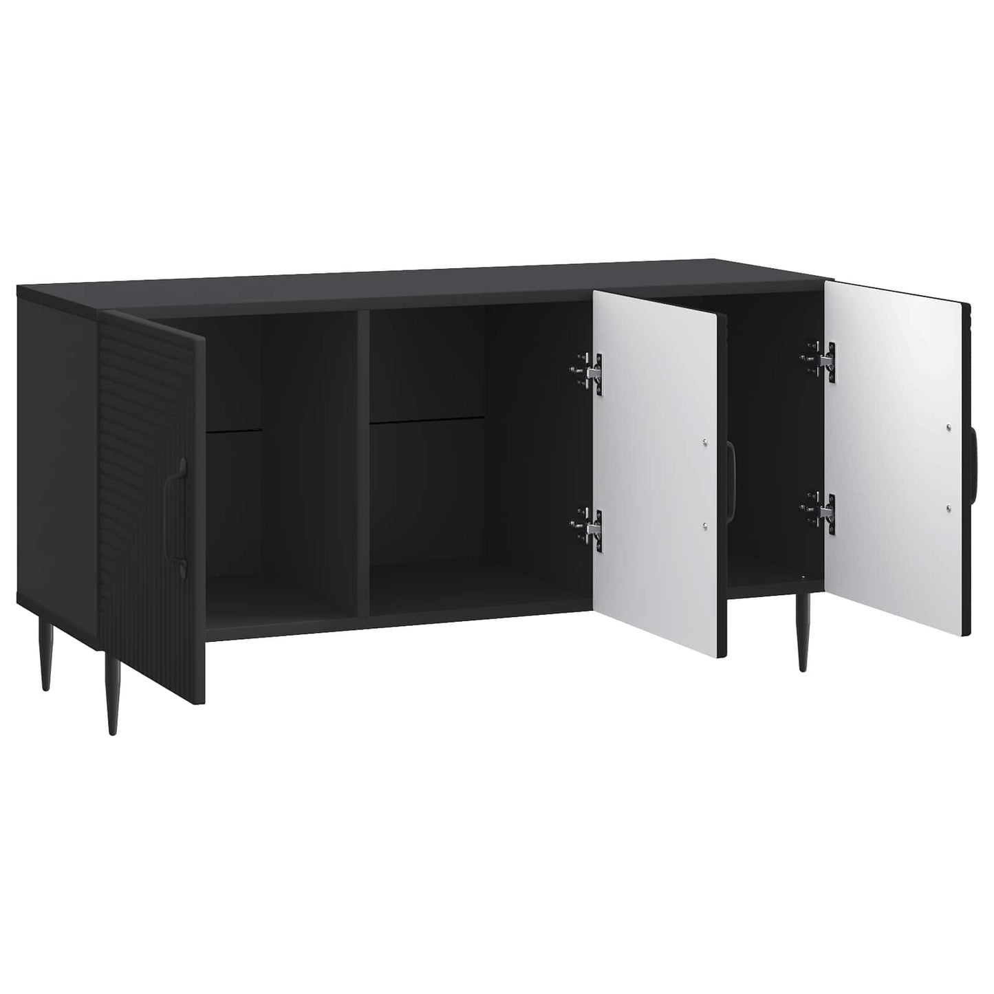 vidaXL Ντουλάπι TV Μαύρο 99 x 34,5 x 50 εκ. Επεξεργασμένο Ξύλο