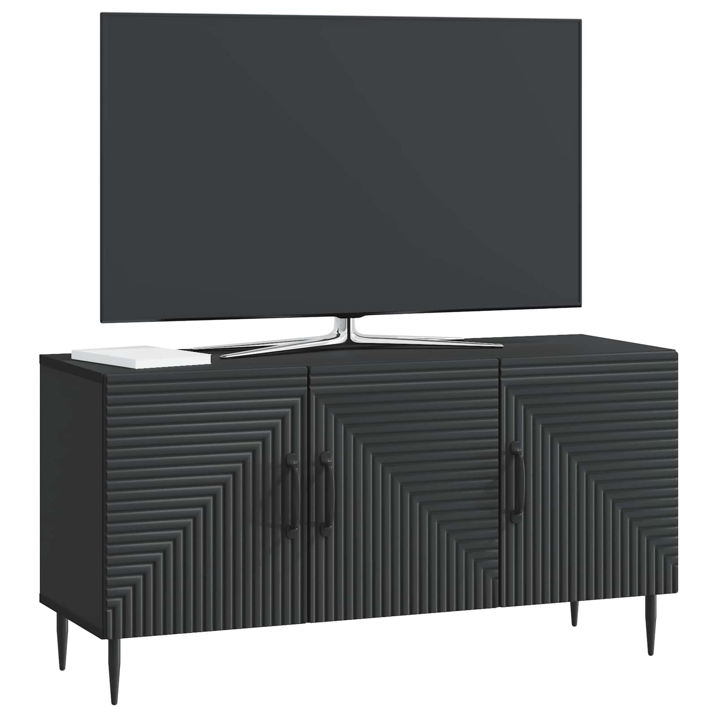 vidaXL Ντουλάπι TV Μαύρο 99 x 34,5 x 50 εκ. Επεξεργασμένο Ξύλο