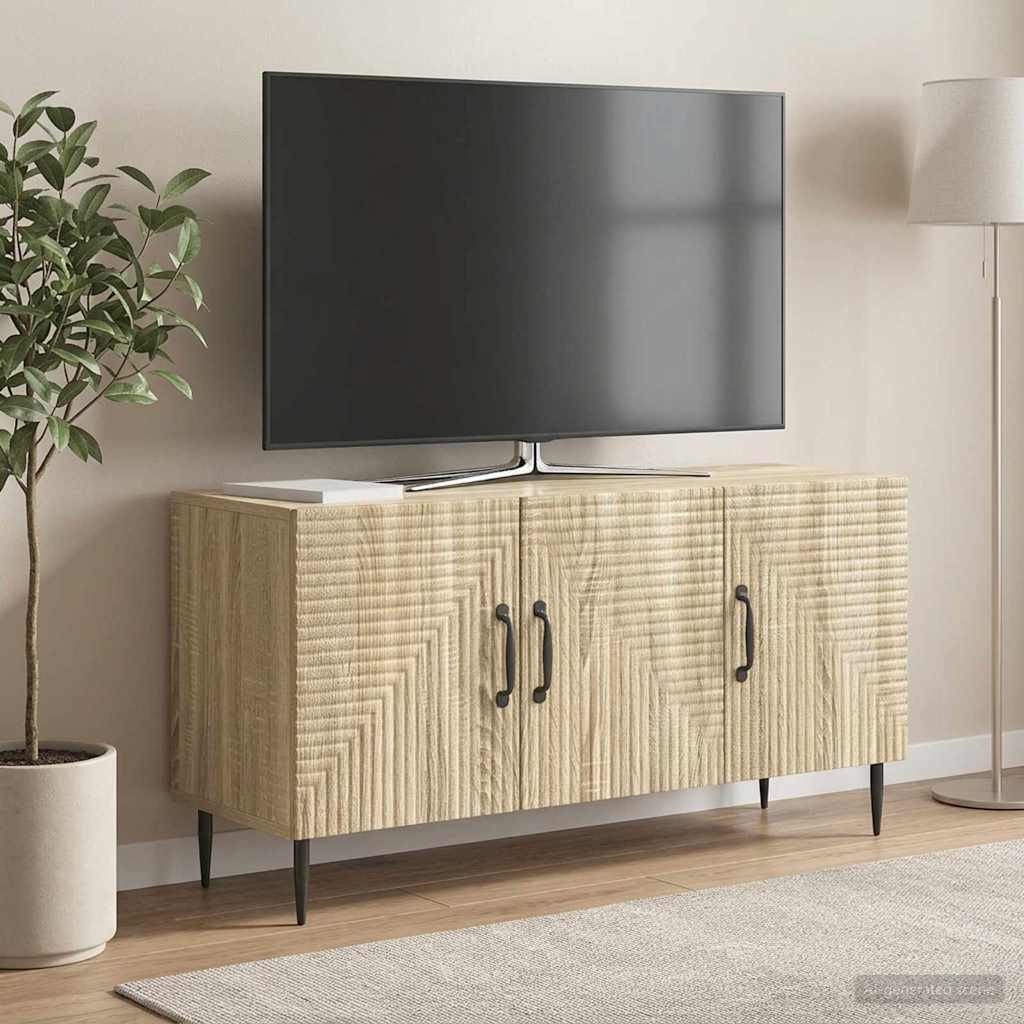 vidaXL Ντουλάπι TV Sonoma Δρυς 99 x 34,5 x 50 εκ. Επεξεργασμένο Ξύλο