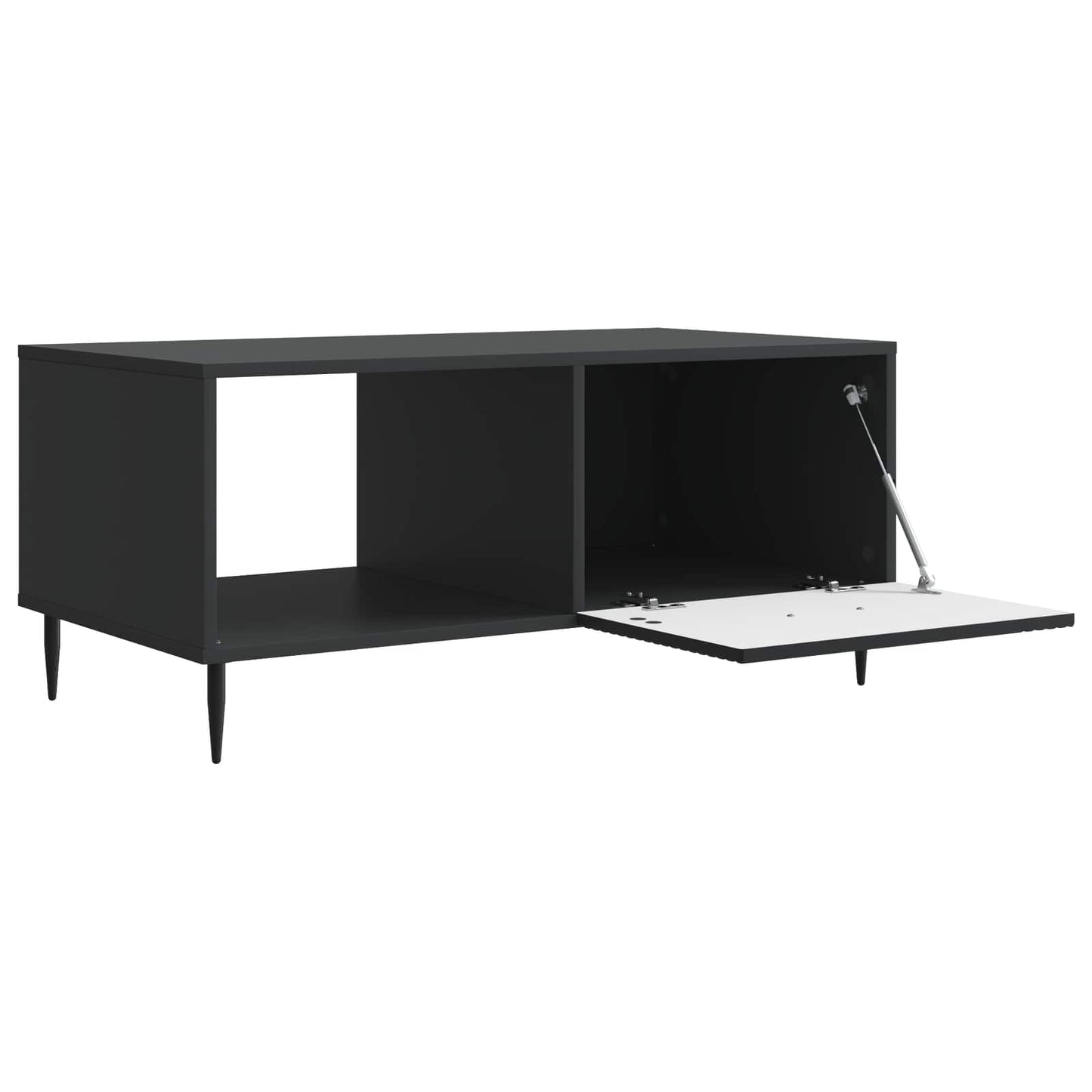vidaXL Τραπεζάκι σαλονιού Μαύρο 90 x 50 x 40 cm Επεξεργασμένο Ξύλο