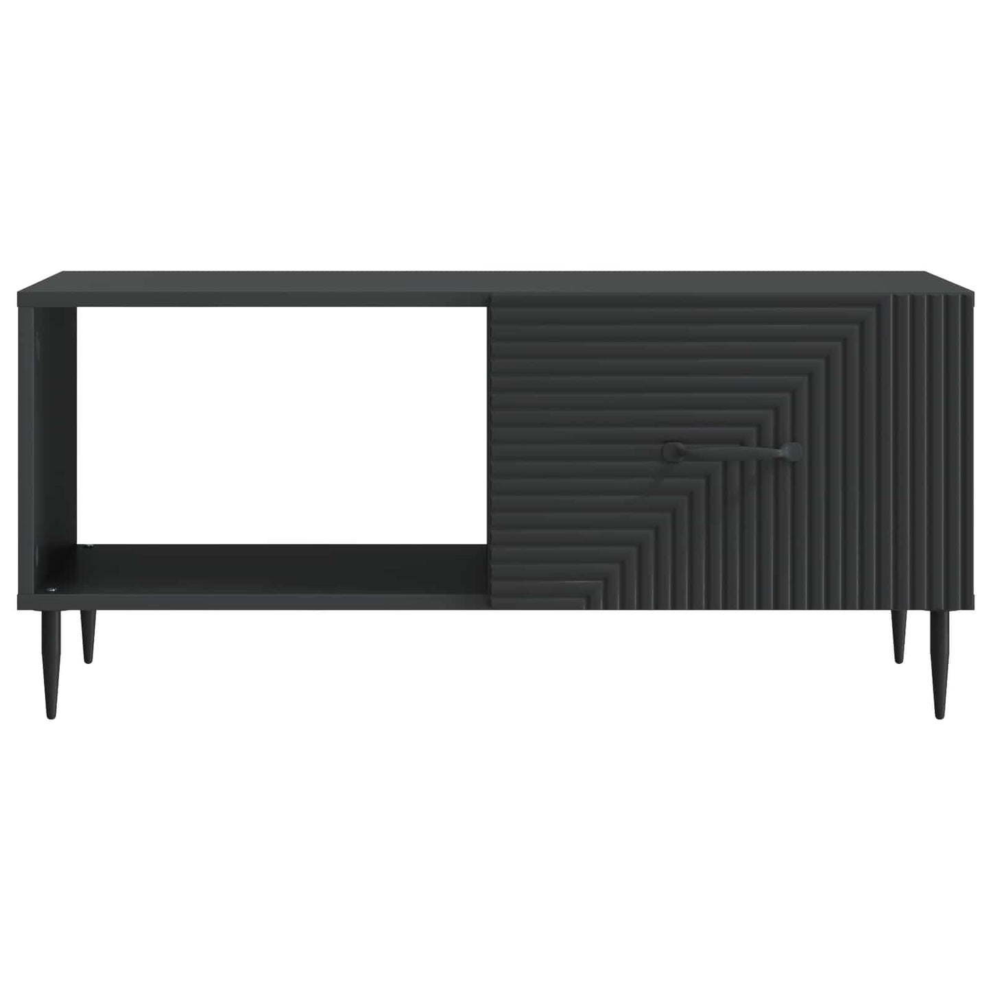 vidaXL Τραπεζάκι σαλονιού Μαύρο 90 x 50 x 40 cm Επεξεργασμένο Ξύλο
