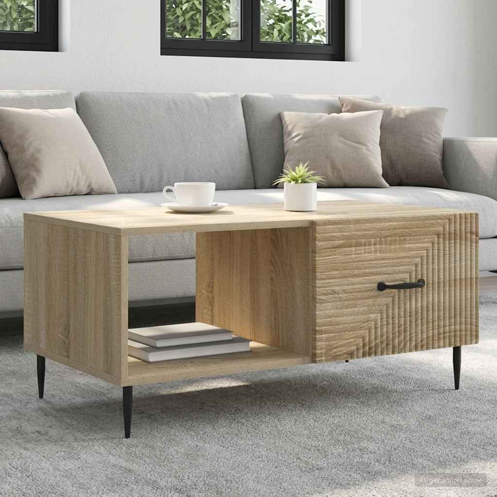vidaXL Τραπεζάκι σαλονιού Sonoma Δρυς 90 x 50 x 40 cm