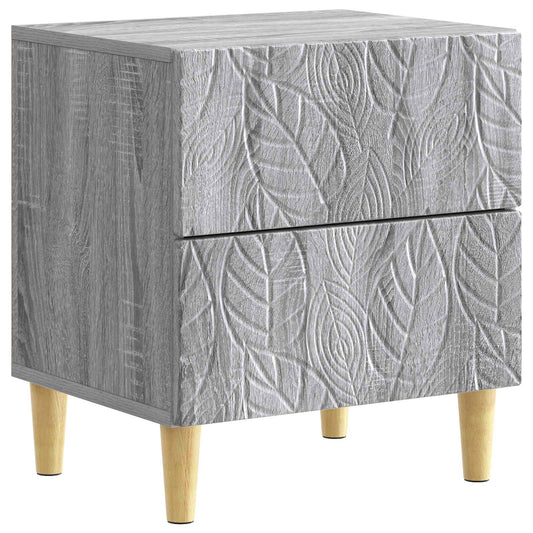 vidaXL Κομοδίνο Γκρι Sonoma 43 x 34,5 x 48 εκ Επεξεργασμένο Ξύλο