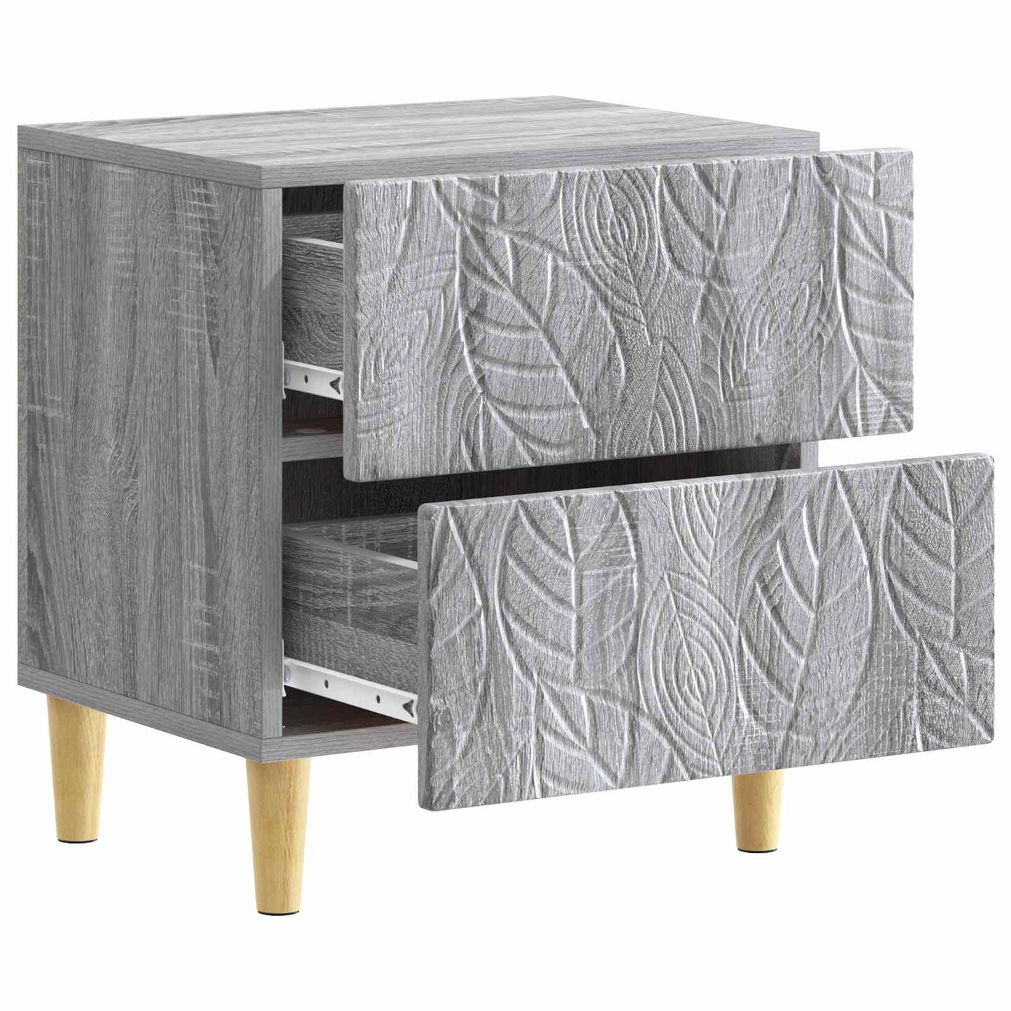 vidaXL Κομοδίνο Γκρι Sonoma 43 x 34,5 x 48 εκ Επεξεργασμένο Ξύλο