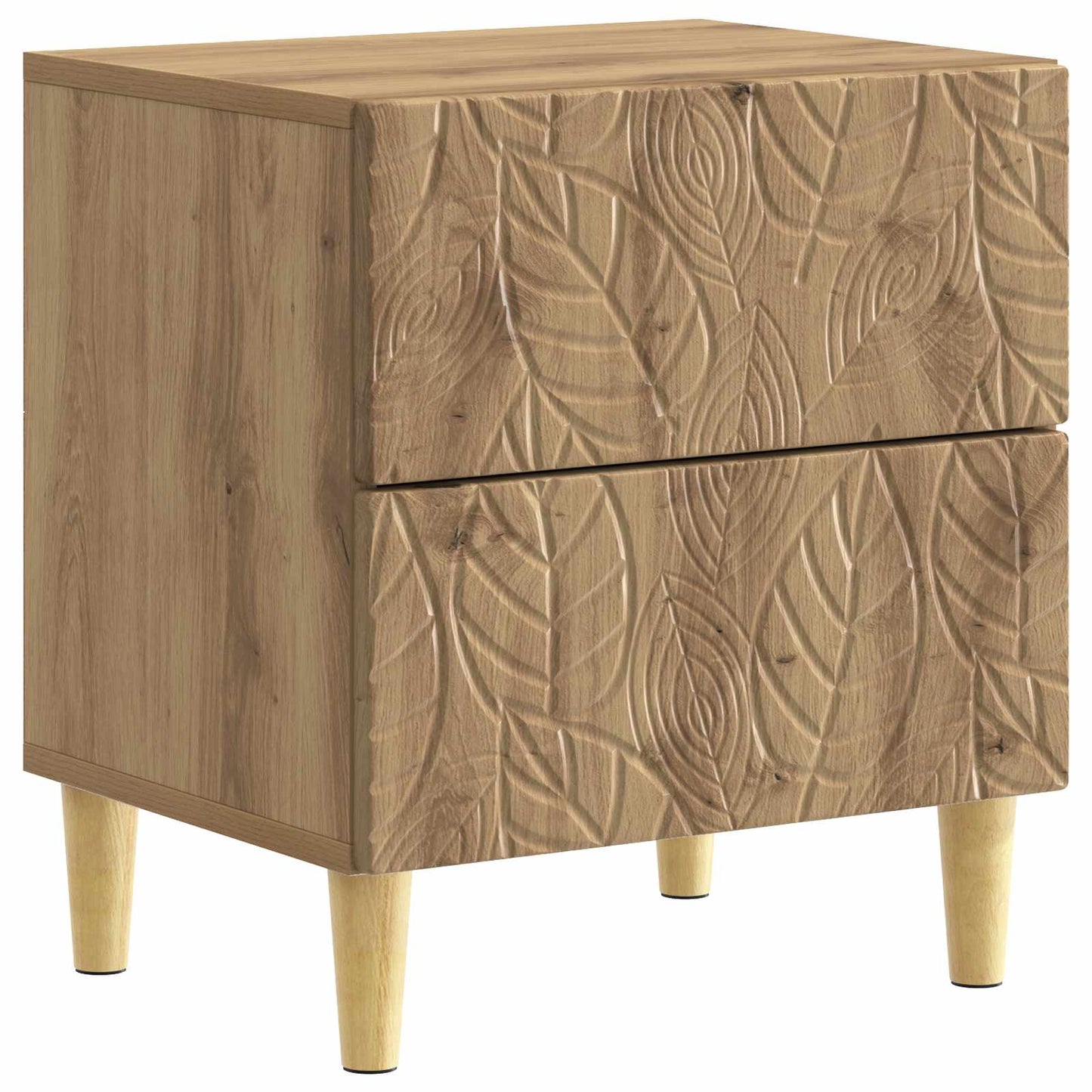 vidaXL Κομοδίνο Artisan Δρυς 43 x 34,5 x 48 εκ Επεξεργασμένο Ξύλο
