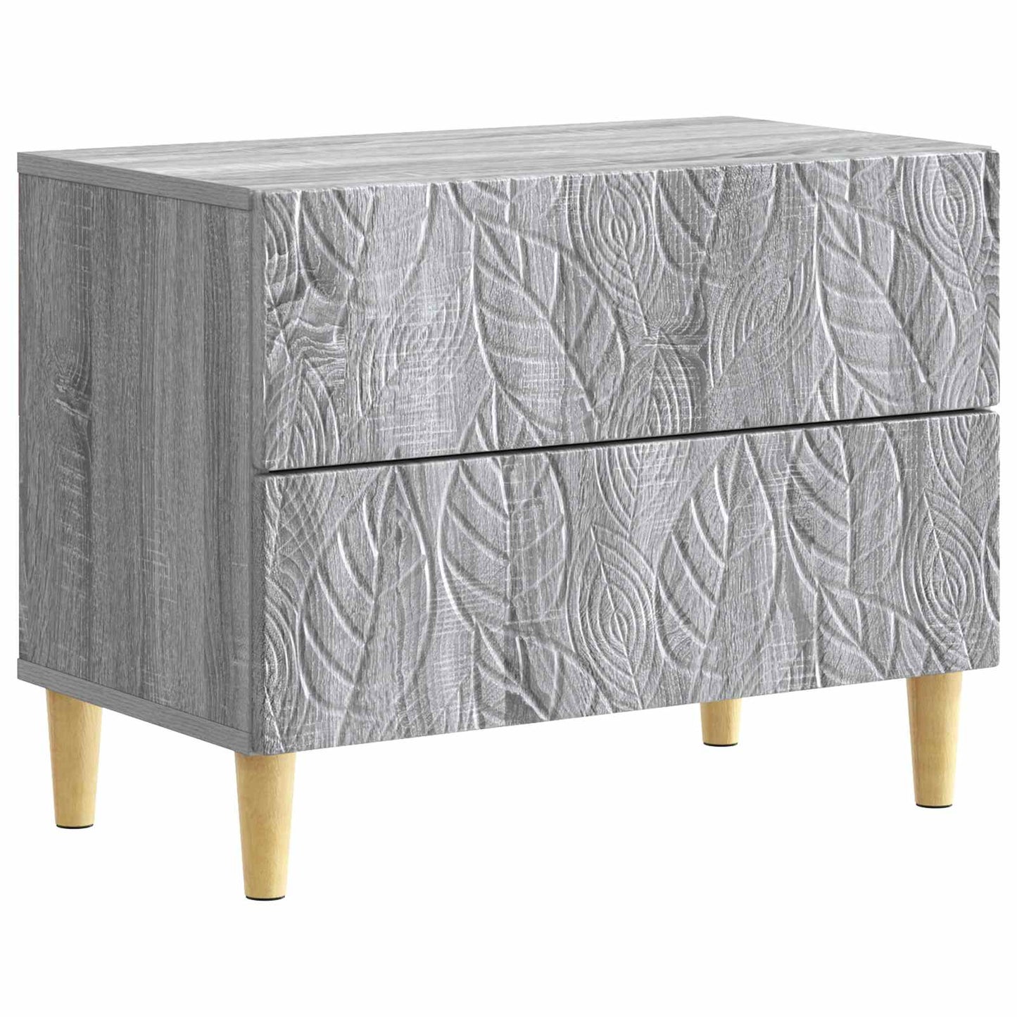 vidaXL Κομοδίνο Γκρι Sonoma 62 x 34,5 x 48 εκ Επεξεργασμένο Ξύλο