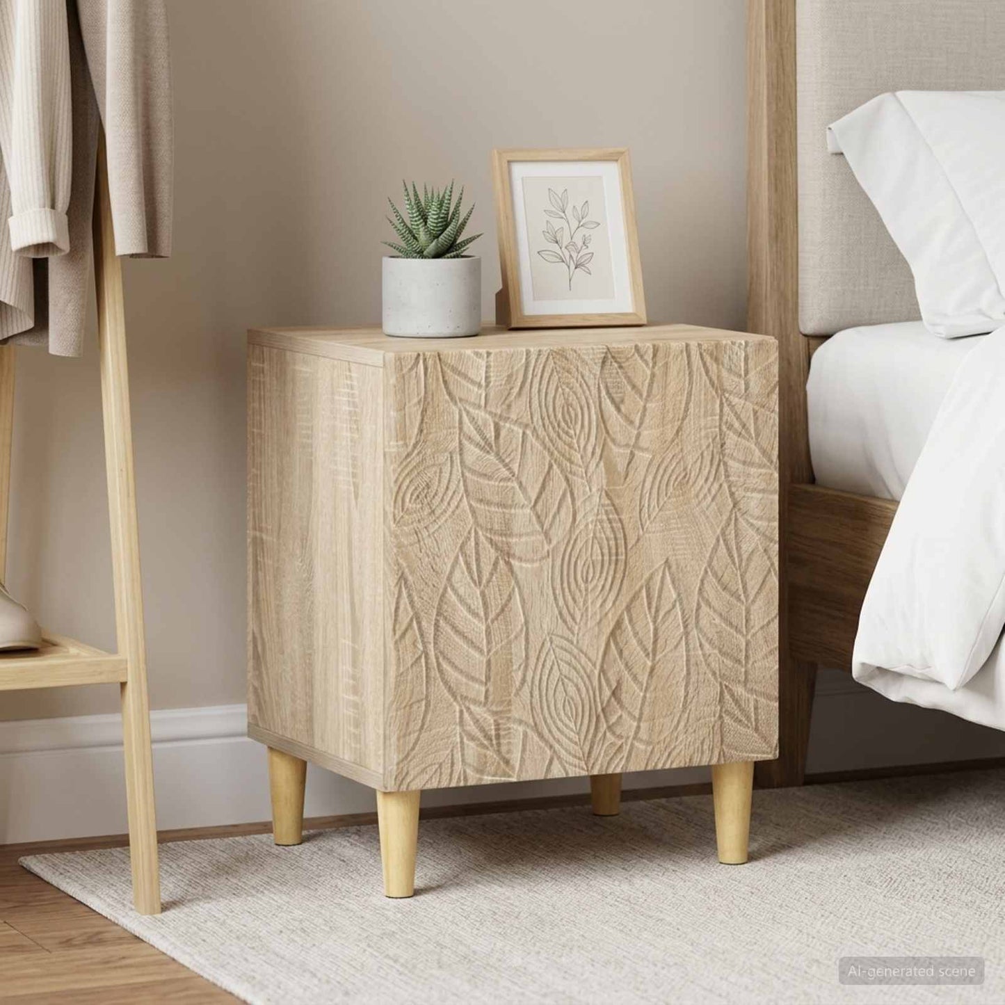 vidaXL Κομοδίνο 2 τεμ. Sonoma Δρυς 43 x 34,5 x 50 εκ
