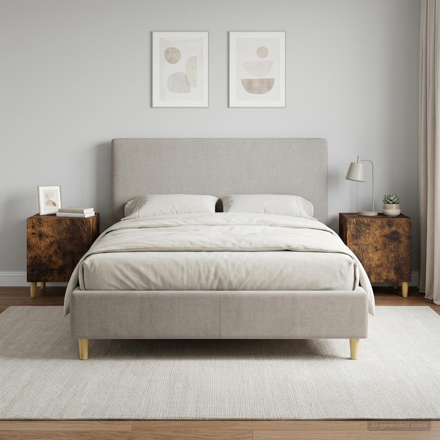 vidaXL Κομοδίνο 2 τεμ. Καπνισμένο Ξύλο Δρυός 43 x 34,5 x 50 εκ