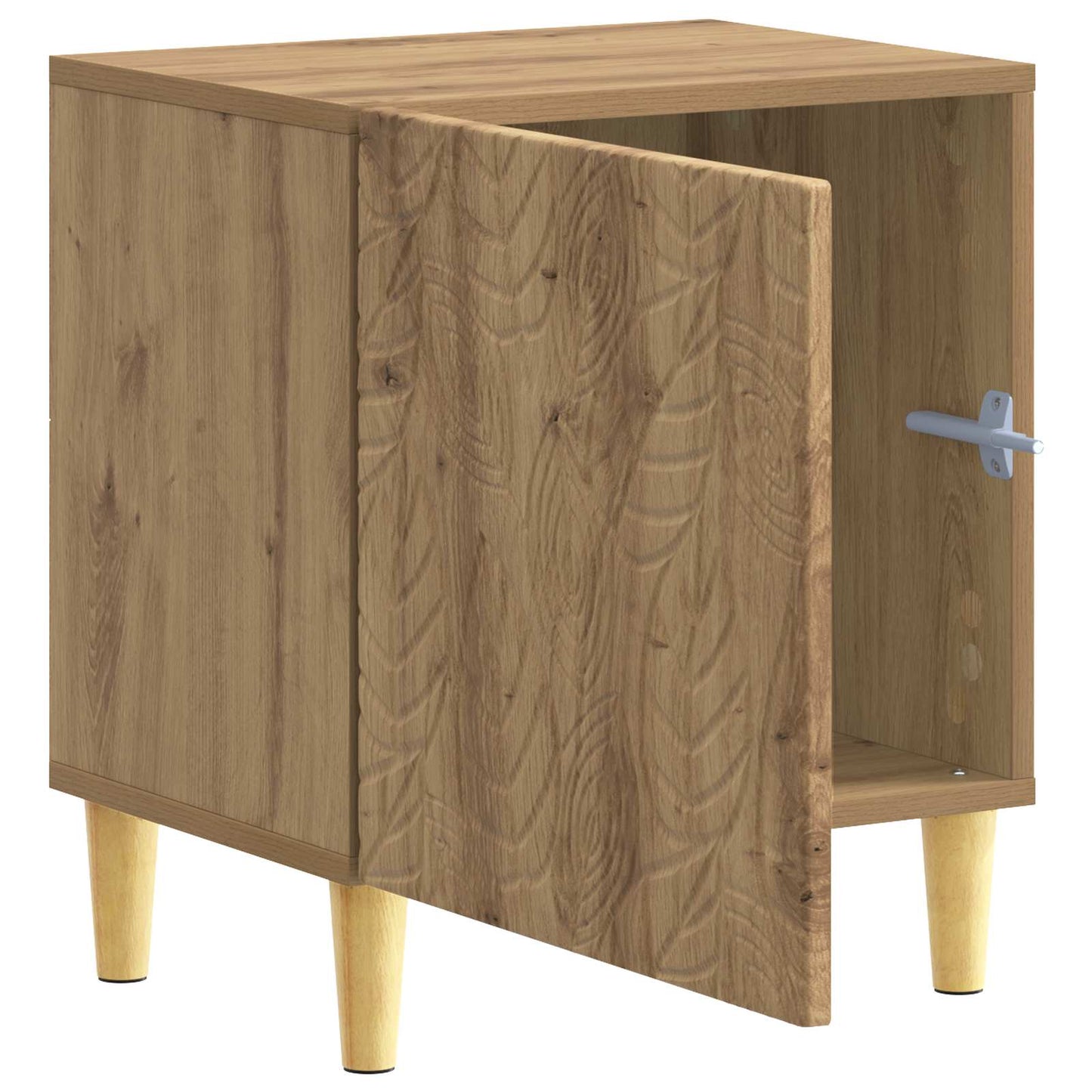 vidaXL Κομοδίνο Artisan Δρυς 43 x 34,5 x 50 εκ Επεξεργασμένο Ξύλο