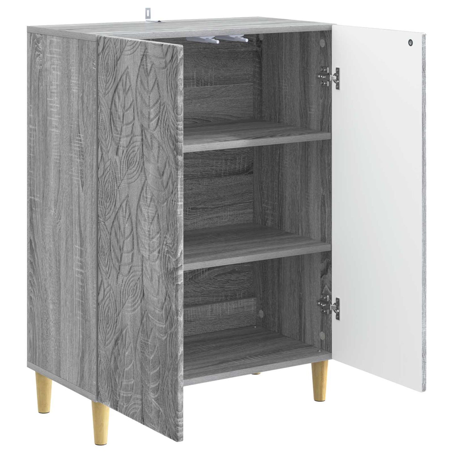 vidaXL Πλαϊνό γραφείο Γκρι Sonoma 66 x 34,5 x 90 εκ Επεξεργασμένο Ξύλο