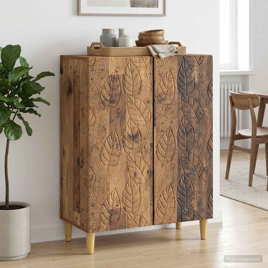 vidaXL Πλαϊνό γραφείο Παλαιωμένο ξύλο 66 x 34,5 x 90 εκ