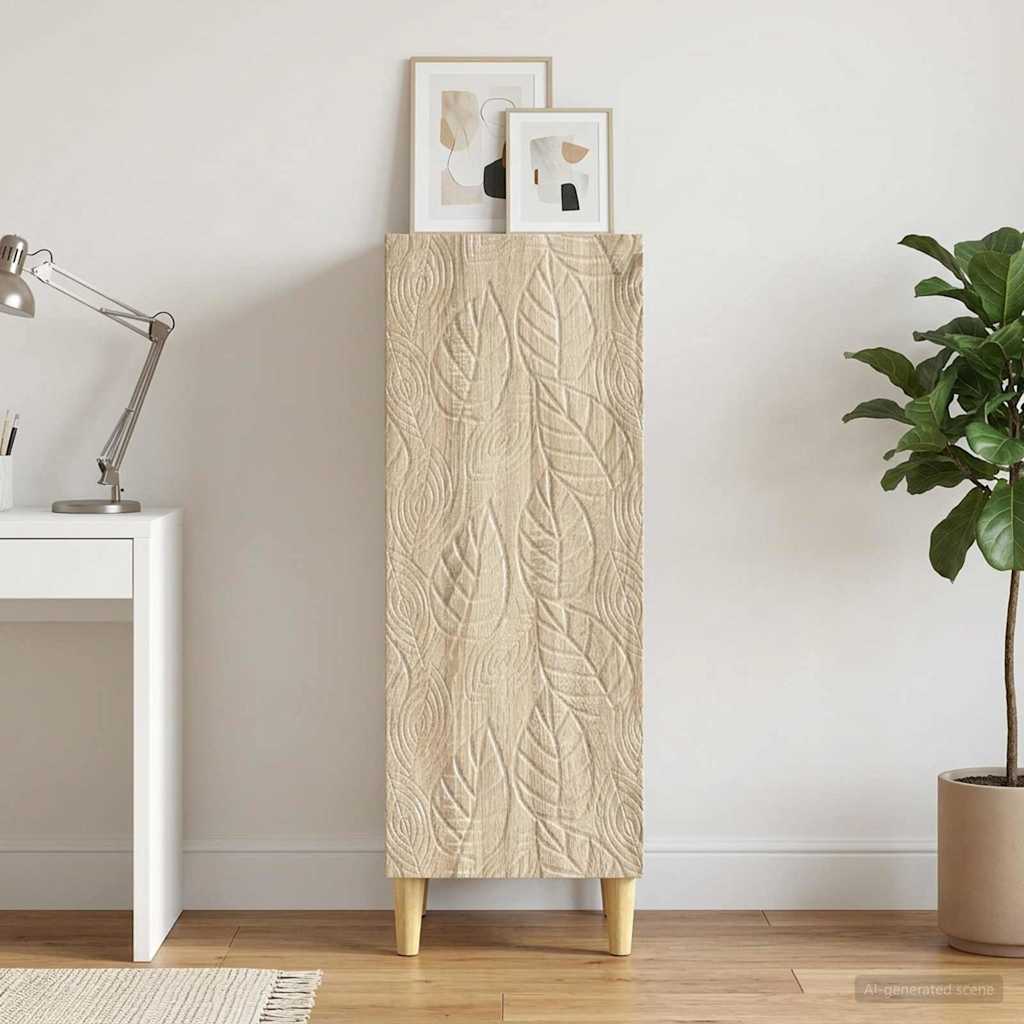 vidaXL Πλαϊνό γραφείο Sonoma Δρυς 33 x 34,5 x 90 εκ Επεξεργασμένο Ξύλο