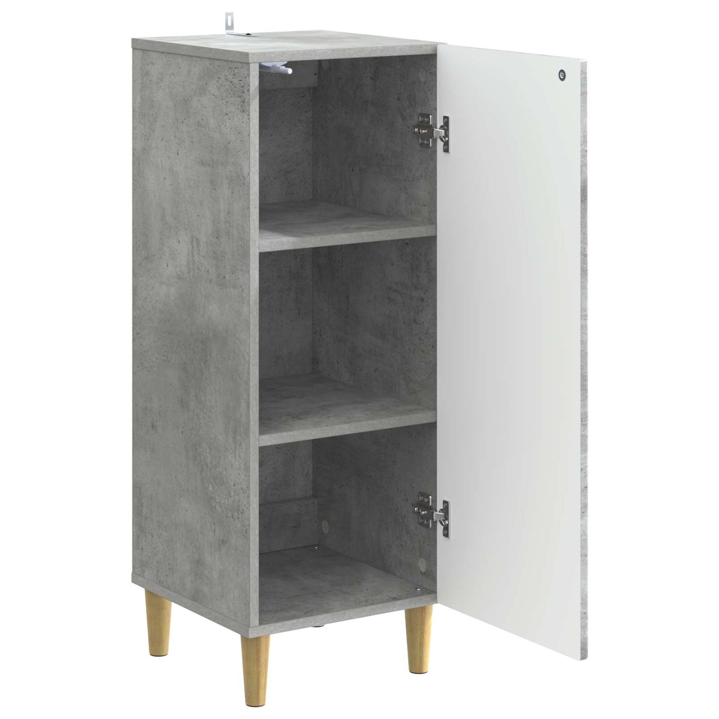 vidaXL Πλαϊνό γραφείο Γκρι Σκυροδέματος 33 x 34,5 x 90 εκ