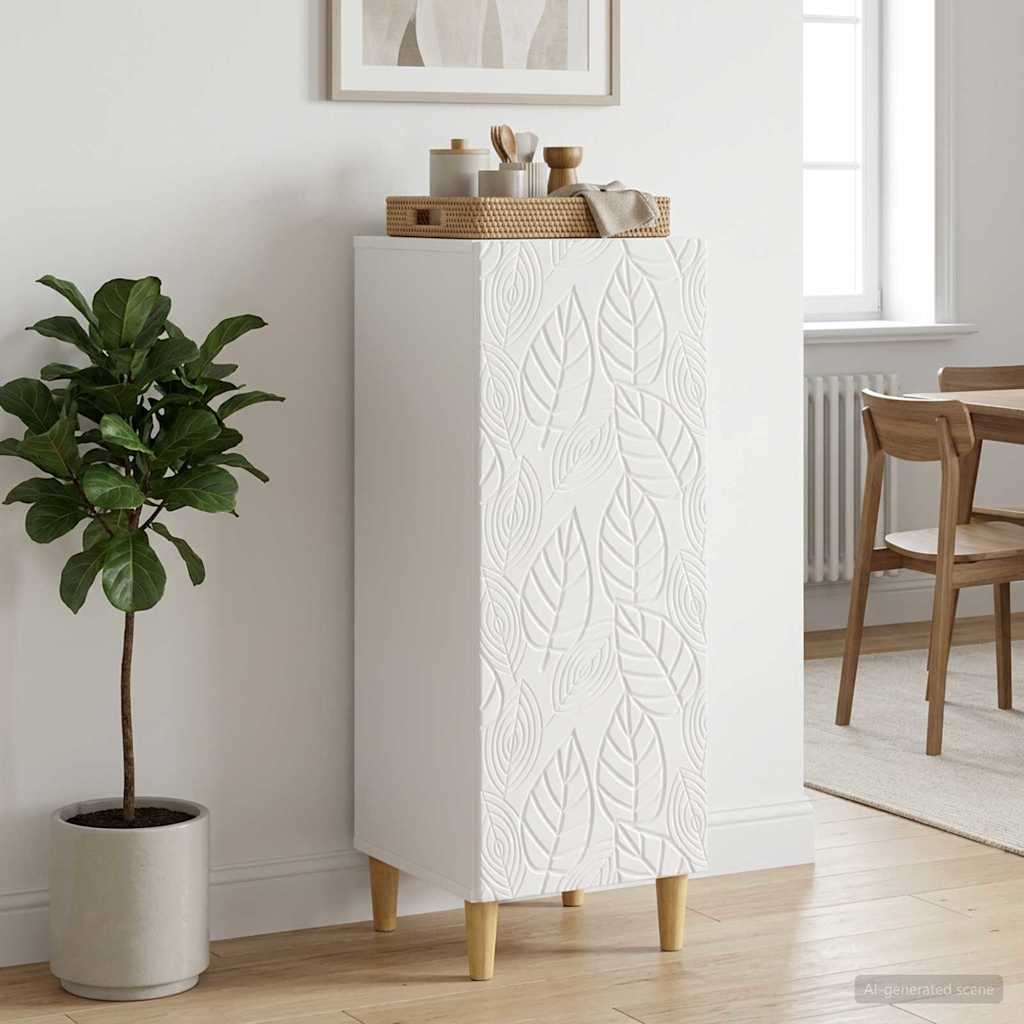 vidaXL Πλαϊνό γραφείο Γυαλιστερό Λευκό 33 x 34,5 x 90 εκ