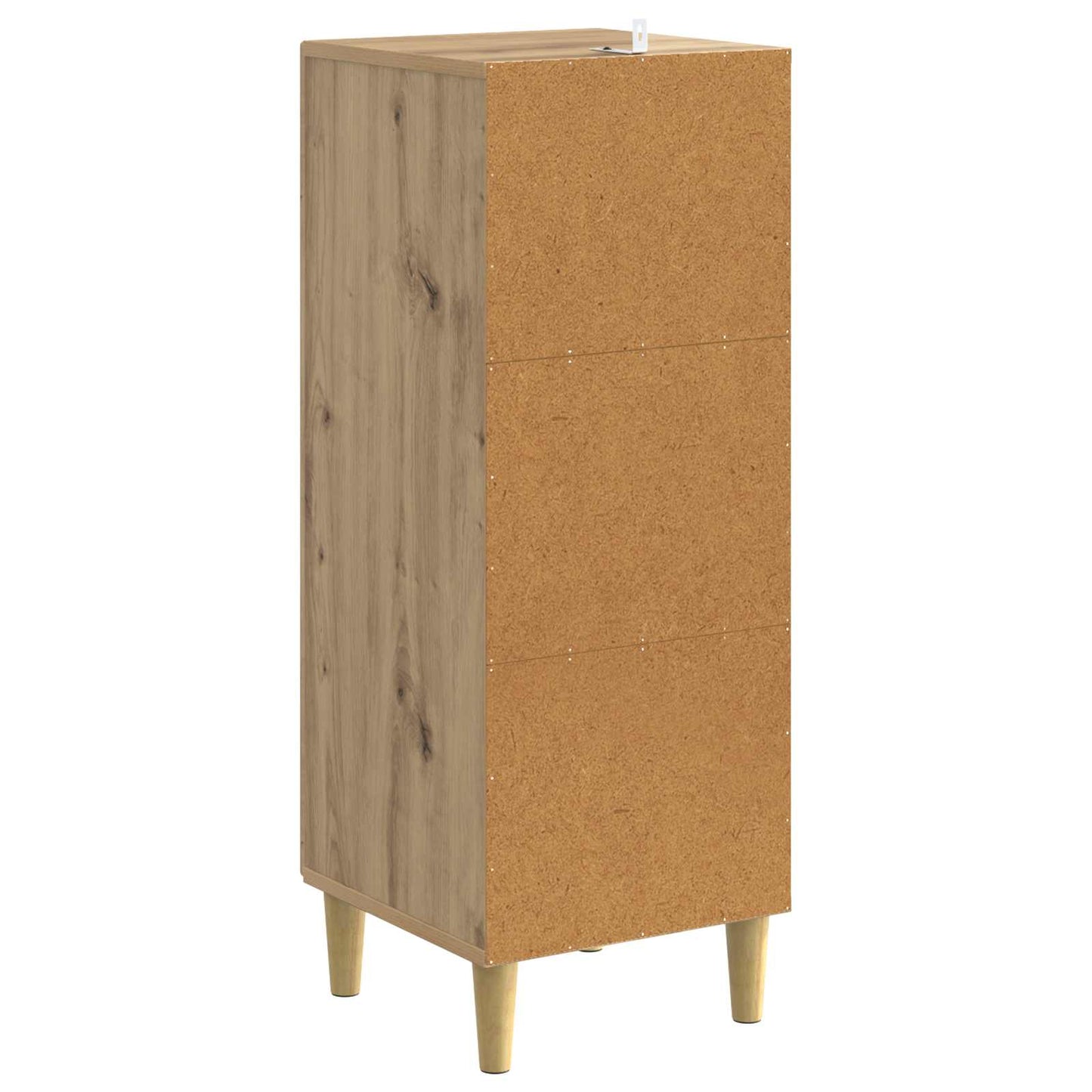 vidaXL Πλαϊνό γραφείο Artisan Δρυς 33 x 34,5 x 90 εκ