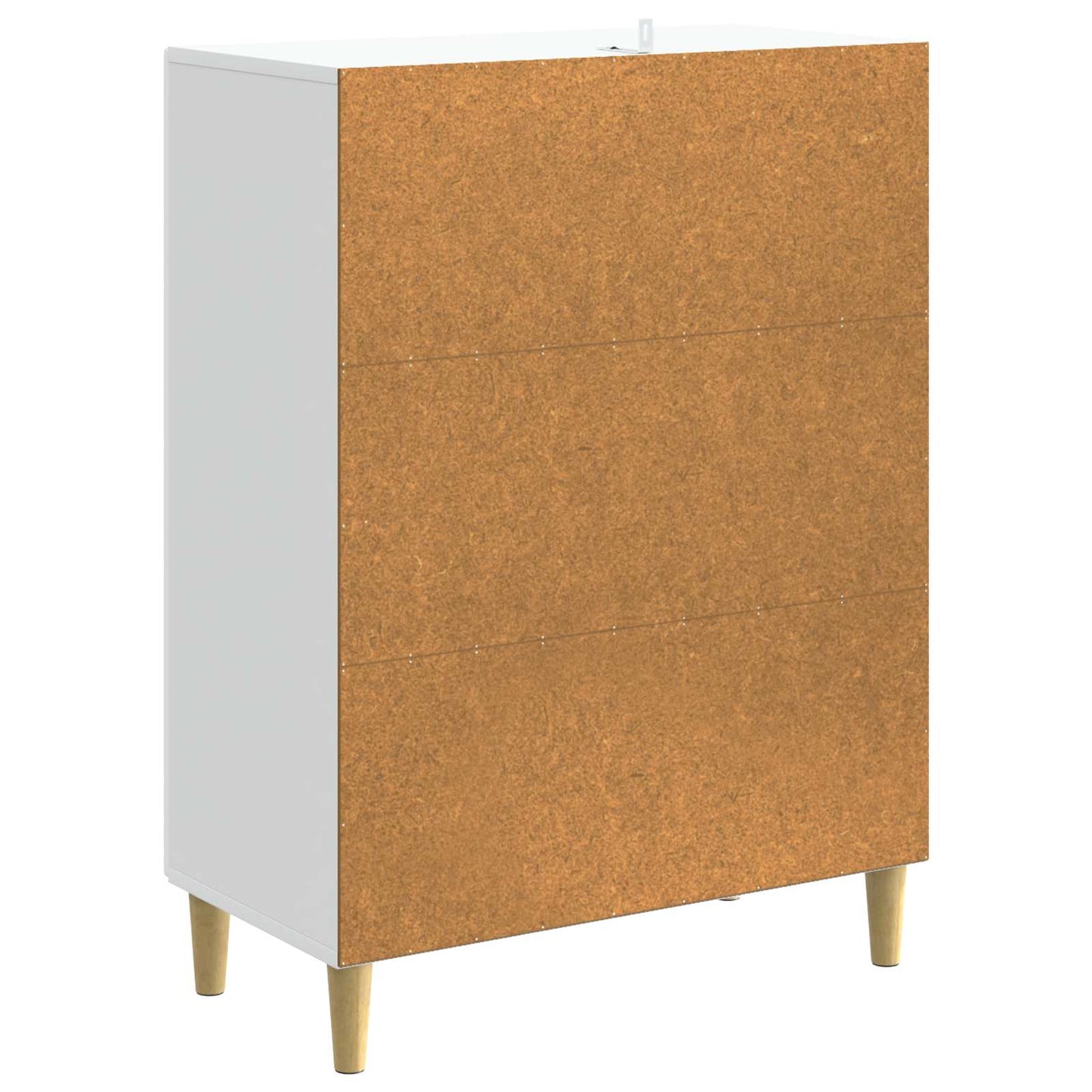 vidaXL Ντουλάπι με Συρτάρια Λευκό 66 x 34,5 x 90 εκ Επεξεργασμένο Ξύλο