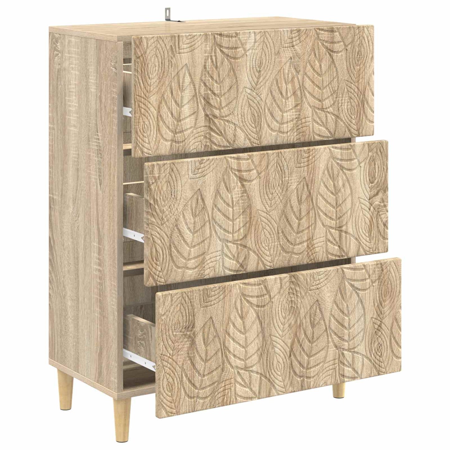vidaXL Ντουλάπι με Συρτάρια 66 x 34,5 x 90 εκ Επεξεργασμένο Ξύλο