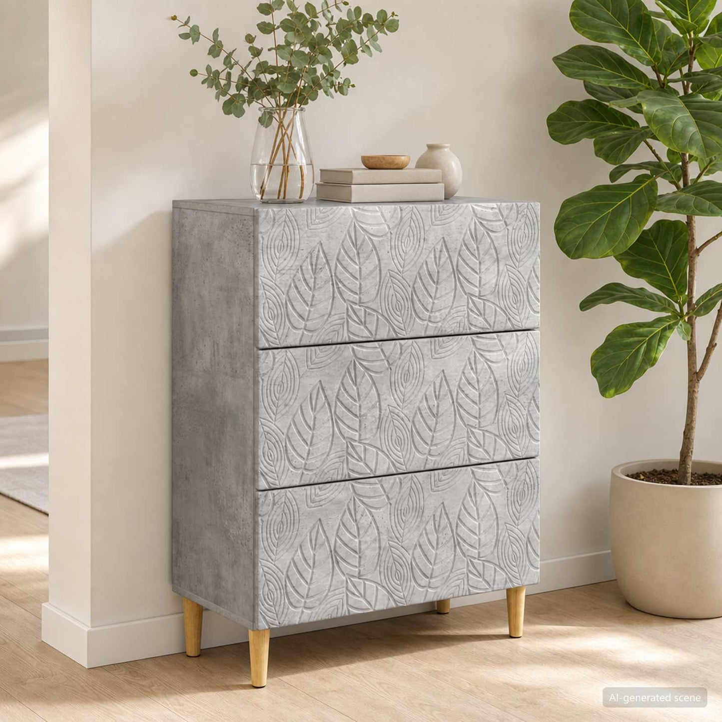 vidaXL Ντουλάπι με Συρτάρια 66 x 34,5 x 90 εκ Επεξεργασμένο Ξύλο
