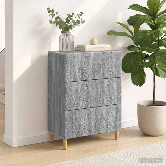 vidaXL Ντουλάπι με Συρτάρια 66 x 34,5 x 90 εκ Επεξεργασμένο Ξύλο